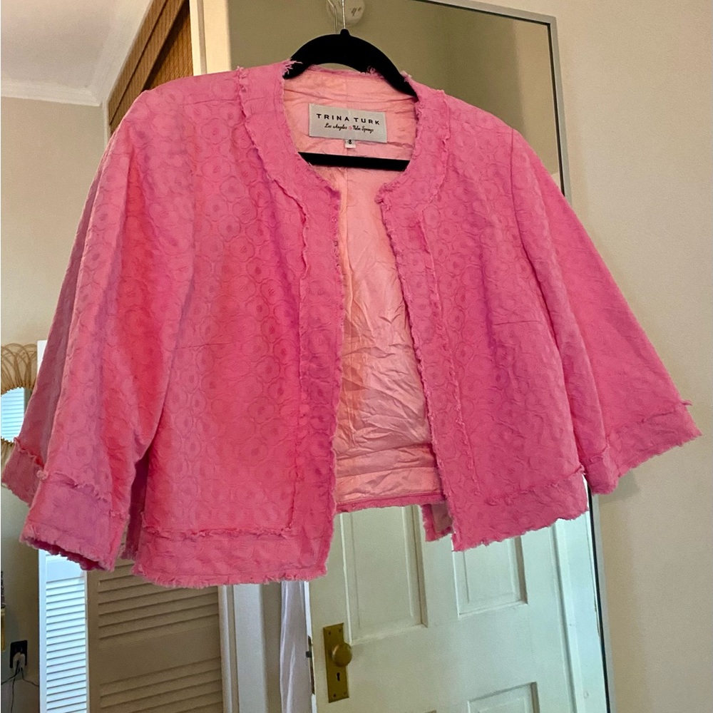 Trina Turk LA pink skirt and blazer
